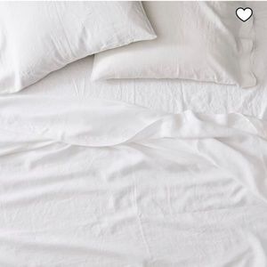 West Elm European Flax Linen Sheet Set